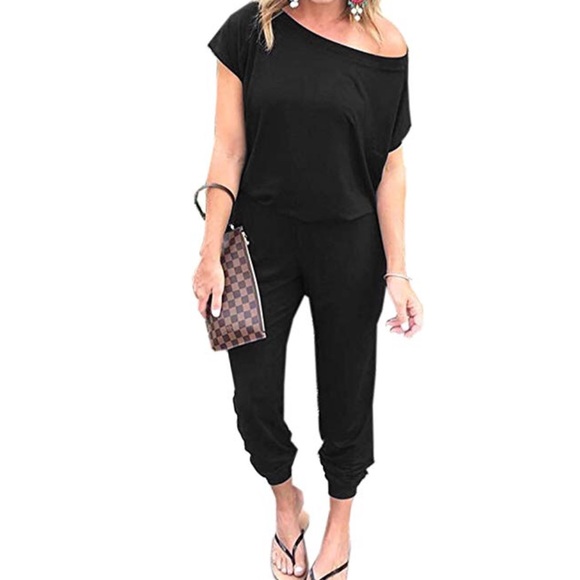 🏆Restocked! Off Shoulder Trendy Romper Jumpsuit - Picture 2 of 8